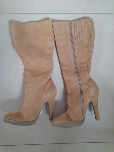 Beige stiefel leder neu - stiefel,