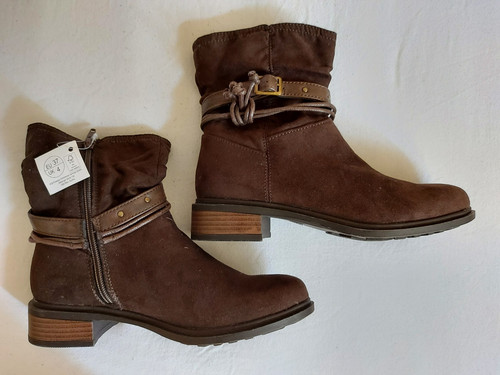 Damenstiefel braun gr 37 - braun,, gr.37