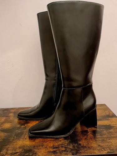 Schwarze lederstiefel 37 - lederstiefel,