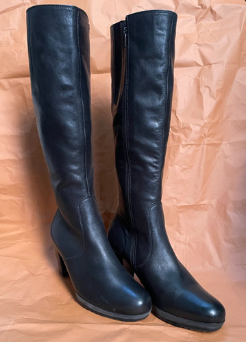 Elegante schwarze stiefel - schwarze, mit