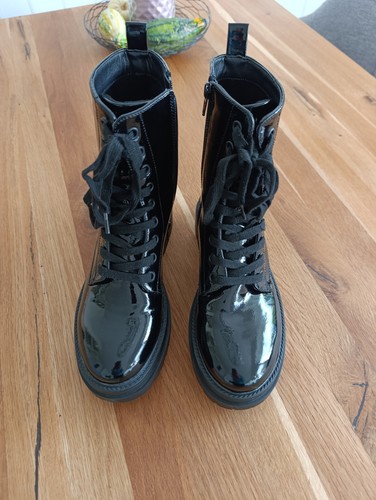 Lack boots stiefeletten - lack,