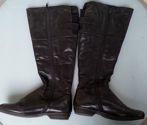 Damen stiefel leder - damen, schwarz