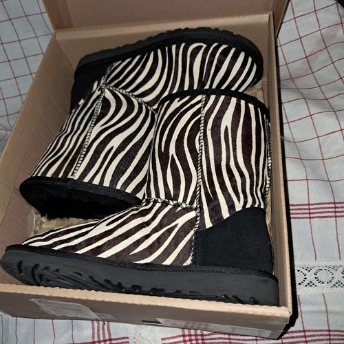 Ugg short exotic boots zebra - exotic,