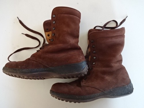 Braune damen lederstiefel - braune,