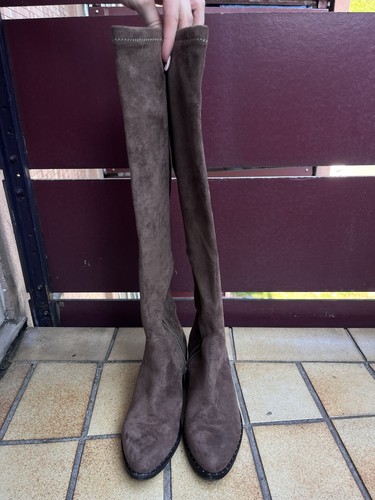 Damen stiefel braun taupe - braun, gr