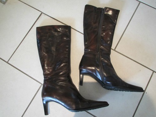 Stiefel spitz echtleder leder - stiefel,