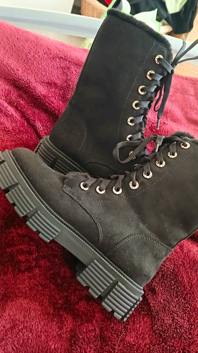 Schwarze schnürstiefel - schwarze,