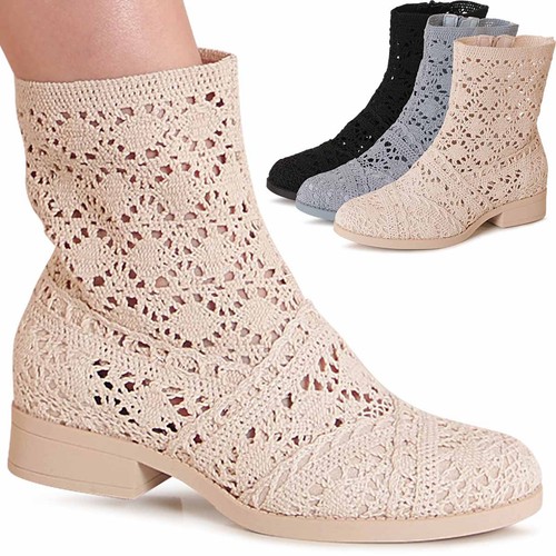 Damen cut out stiefeletten - damen,