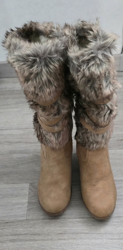 Damen stiefel mit fell - mit, gr