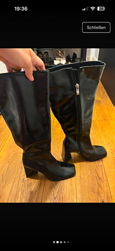 Damen kniehohe stiefel schwarz - damen,