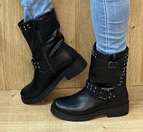 Damen biker stiefeletten - biker,