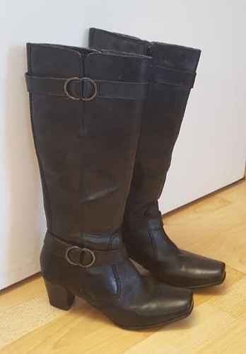 Schwarze hohe damen stiefel - damen,